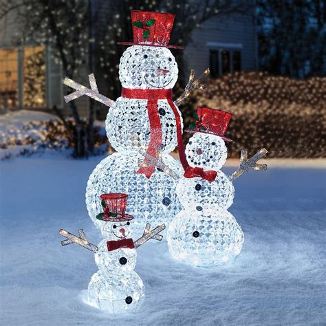 christmas outdoor lighted snowman|outdoor snowman clearance.